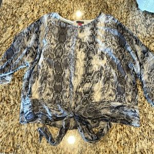 EUC Vince Camino snakeskin print blouse - M